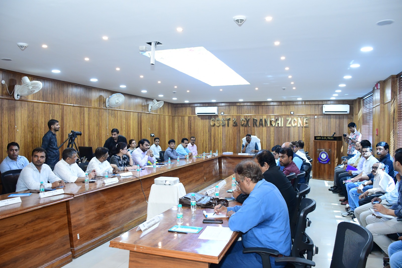 Taxpayer Outreach Programme Seminar 2025 at CGST Ranchi with officials addressing participants